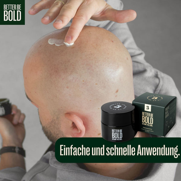 NO HAIR. FULL CARE. BALD CREAM.