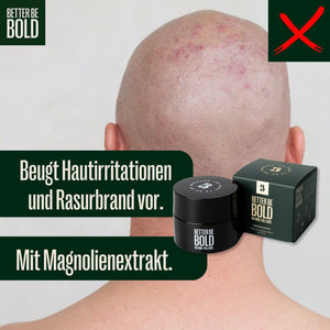 NO HAIR. FULL CARE. BALD CREAM.